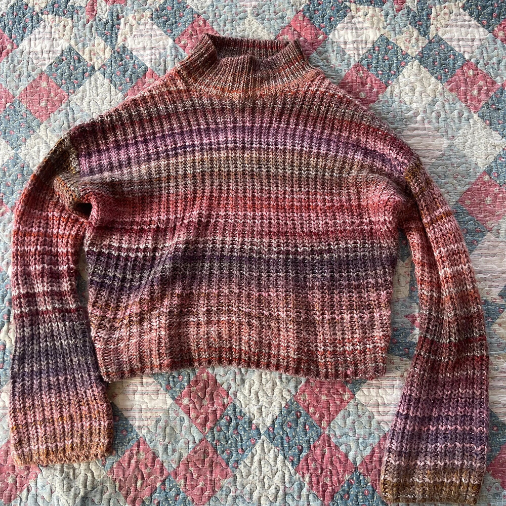 ruby moon cozy ribbed knit mock-neck sweater